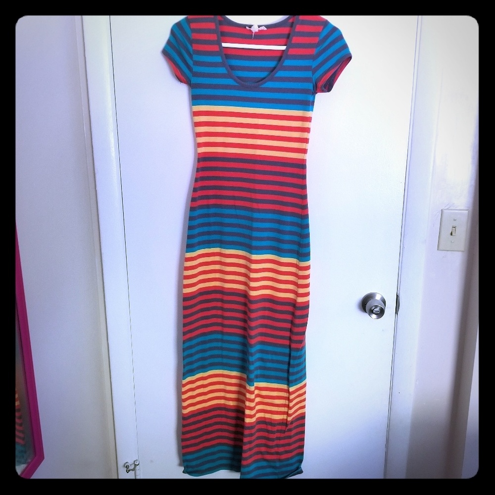 Striped maxi dress